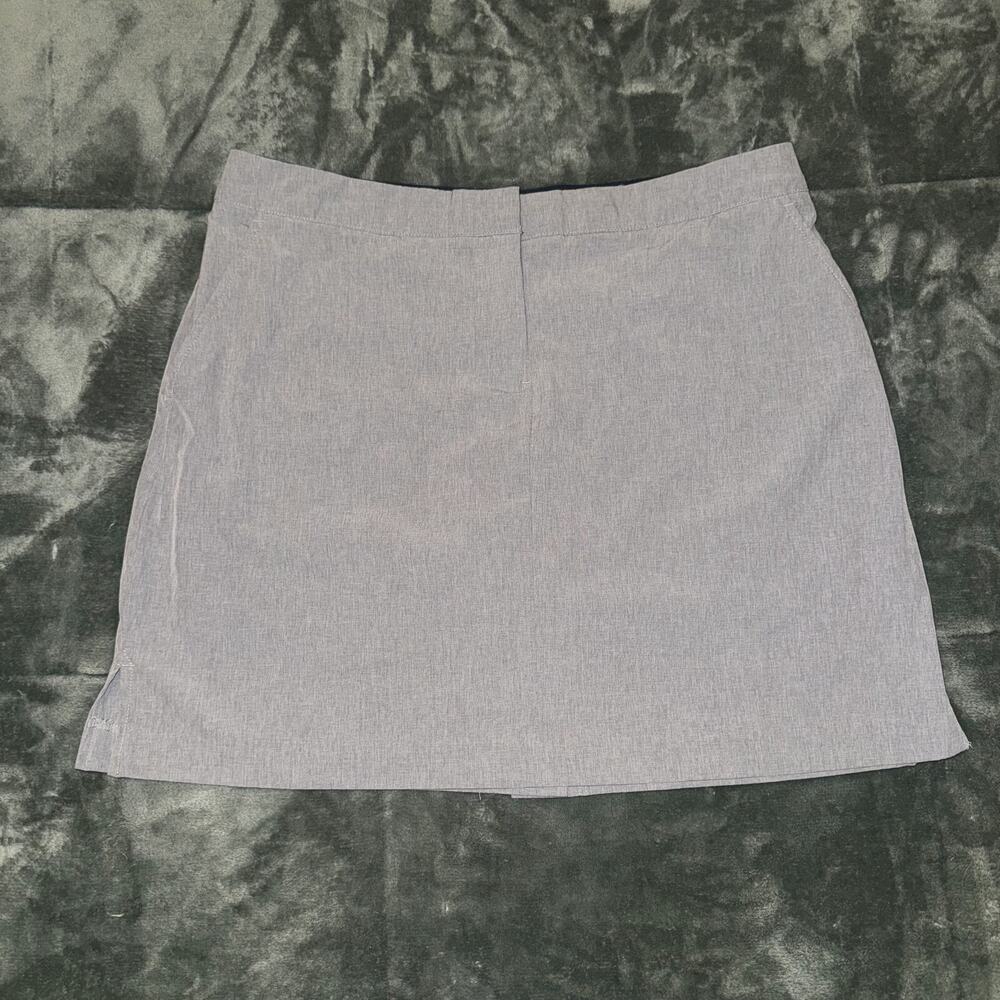 Izod Golf Skirt‎ Skort Women’s 10 Gray Nylon Stretch Pockets Flat Front Athletic